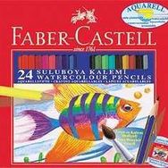 Faber-Castell Karton Kutu Aquarel 24'lü Boya Kalemi