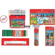 Faber Castell Kuru Sulu Pastel Keçeli 12 Renk 6 Parça Boya Seti