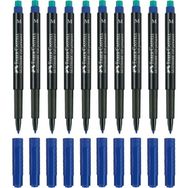 Faber Castell Multimark 1525 M 1.0 mm Mavi 10 Adet Asetat Kalemi