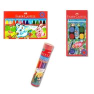 Faber Castell Pastel Boya + Sulu Boya Seti + Kuruboya 12'li tb0034