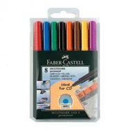 Faber Castell Permanent S Seri 8'li Karışık Renk Asetat Kalemi