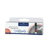 Faber Castell Pitt 4'lü Kaligrafi Kalem Seti Kutu Yeni