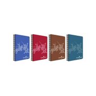 Faber Castell Plastik Kapak Klasik Renkler 2 Çizgili 100 Yaprak Spiralli Defter