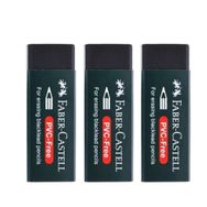 Faber Castell Pvc Free No:20 Büyük Boy 3 Adet Siyah Silgi
