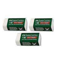 Faber Castell Pvc Free No:30 Küçük Boy 3'lü Beyaz Silgi