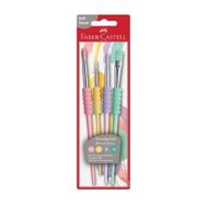 Faber Castell Soft Touch 4'Lü Pastel Renkler Fırça Seti