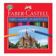 Faber Castell Tam Boy 24 Renk Karton Kutu Kuru Boya Kalemi