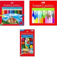 Faber Castell Trendbizim Faber-castell 21'li Sulu Boya + 24'lü Kuru Ve Pastel Boya Seti tb0037