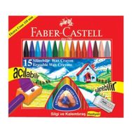 Faber-Castell Wax Crayon 15 Renk Mum Boya