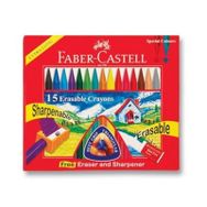 Faber-Castell Wax Crayon 15'li Çok Renkli Pastel Boya