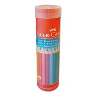 Faber Castell ZXHZRY0308 Jumbo Beyaz 12 Renk Tam Boy Kuru Boya Kalemi