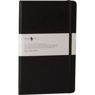Fabio Ricci 1041 Suni Deri 9x14 Lastikli Siyah Çizgili Defter