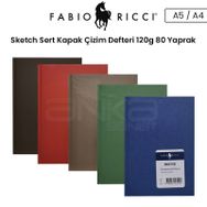 Fabio Ricci Sketch Sert Kapak 120 gr 80 Yaprak Çizim Defteri
