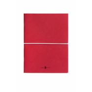 Fabio Ricci Z Notes 19x24 cm Kareli Düz 2'li Kırmızı Defter