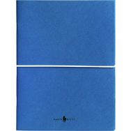 Fabio Ricci Z Notes 19x24 cm Kareli Düz 2'li Mavi Defter