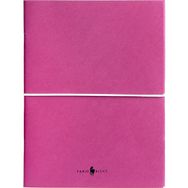 Fabio Ricci Z Notes 19x24 cm Kareli Düz 2'li Pembe Defter