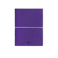 Fabio Ricci Z Notes 19x24 cm Kareli - Düz İkili Mor Defter