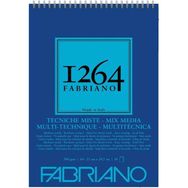 Fabriano 1264 Mix Media Çok Amaçlı Üstten Spiralli 300 gr Çizim Defteri