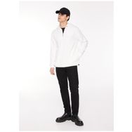 Fabrika F3WM-SWT131 Düz Kırık Beyaz Kapüşon Yaka Erkek Sweatshirt