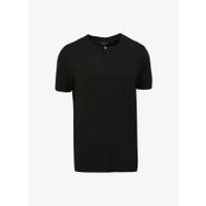 Fabrika F4SM-TST 0717 Siyah Bisiklet Yaka Düz Erkek T-shirt
