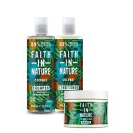 Faith In Nature %99 Doğal Onarıcı Nemlendirici Besleyici Saç Bakım Serisi Kuru Saç Tipleri Için