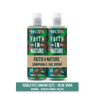Faith In Nature Aloe Vera %99 Doğal Yenileyici Şampuan Saç Kremi