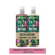 Faith In Nature Ejder Meyvesi %99 Doğal Canlandırıcı Şampuan ve Saç Kremi