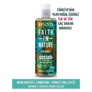 Faith In Nature Hindistan Cevizi Normal Kuruya Dönük Saçlar İçin %99 Doğal Nemlendirici Şampuan