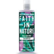 Faith In Nature Lavanta Sardunya Normal ve Kuruya Dönük Saçlar İçin 100 ml Şampuan
