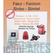 Fakir Emotion 2400 10 Adet Turbo Süpürge Sentetik Kumaş Toz Torbası