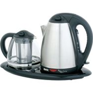 Fakir Teapot Vario 2200 W 1.2 lt Demleme 1.7 lt Su Isıtma Kapasiteli Çay Makinesi Siyah/Gümüş