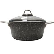 Falez Adachefs 24 Cm Black Line Granit Döküm Derin Tencere