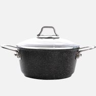 Falez Black Line 20 cm Derin Granit Tencere