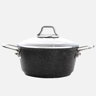 FALEZ Black Line 24cm Granit Tek Basık Tencere