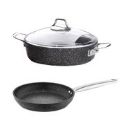 Falez Black Line Granit Döküm 26 cm Kısa Tencere