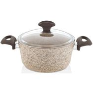 Falez Creamy Granit 20 cm Derin Tencere