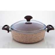 Falez Creamy Granitec 28 cm Kısa Granit Tencere