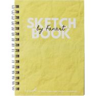 Fanart 120 gr A6 50 Yaprak Academy Sketch Book Spiralli Sarı Eskiz Defteri