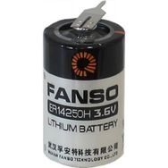 Fanso ER14250H 3.6 V 1/2 AA 2 Pın Kısa Lityum Pil