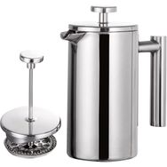 Fantercy Potu 350 800 1000 ml Paslanmaz Çelik Çift Duvarlı French Press Kahve Makinesi