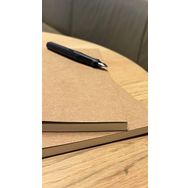 Fark Tanıtım Amerikan Ciltli A5 Çizgisiz 64 Yaprak 90 gr Ivory Kağıt Kraft Kapak Defter
