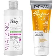Farmasi Sarımsaklı 225 ml Şampuan +Style N Go Kıvırcık Saçlar için 200 ml Saç Kremi