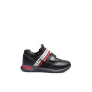Fast Step 006XA1020 Siyah Gümüş Hakiki Deri Unisex Çocuk Casual Ayakkabı