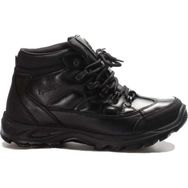 Fast Step 117SXA5538 Hakiki Deri Siyah Su Geçirmez Soğuğa Dayanıklı Unisex Trekking Bot