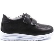 Fast Step 156XCA4009 Siyah Hakiki Deri Unisex Çocuk Casual Ayakkabı