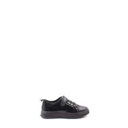 Fast Step 157XA6063 Rugan Hakiki Deri Siyah Unisex Çocuk Casual Ayakkabı
