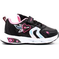 Fast Step 461XCA204 Siyah-Fuşya Unisex Çocuk Spor Ayakkabı