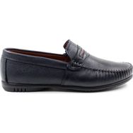 Fast Step 585MA203 Lacivert Hakiki Deri Erkek Casual Ayakkabı