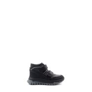 Fast Step 612SFA1586-1 Siyah Hakiki Deri Unisex Çocuk Klasik Bot