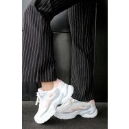 Fast Step 666ZA152 Beyaz Mavi Pudra Kadın Sneaker Ayakkabı
